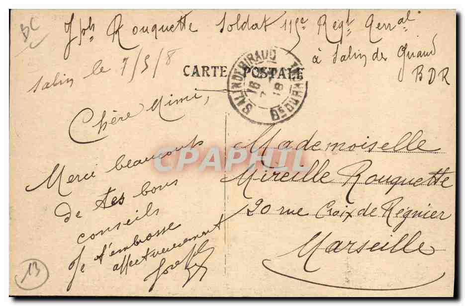 Salin de Giraud (Cie Pèchiney) — Les Sélins et la Crue — Edit. Bouifay — Achterkant