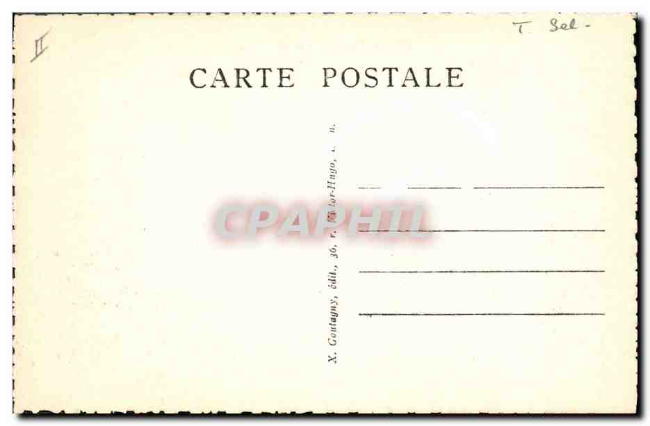 CPA Folklore Marais Salants Lyon Grenier a sel — Rückseite
