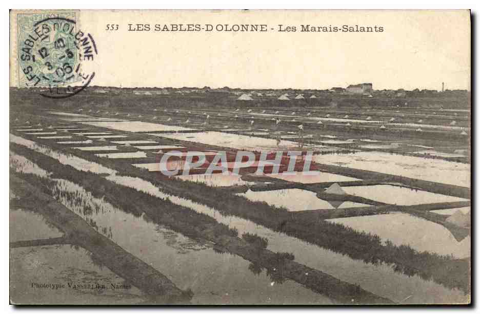 CPA Folklore Marais Salants Les Sables d'Olonne