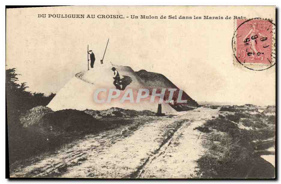 Du Pouliguen au Croisic - Un Mulon de Sel dans les Marais de Batz