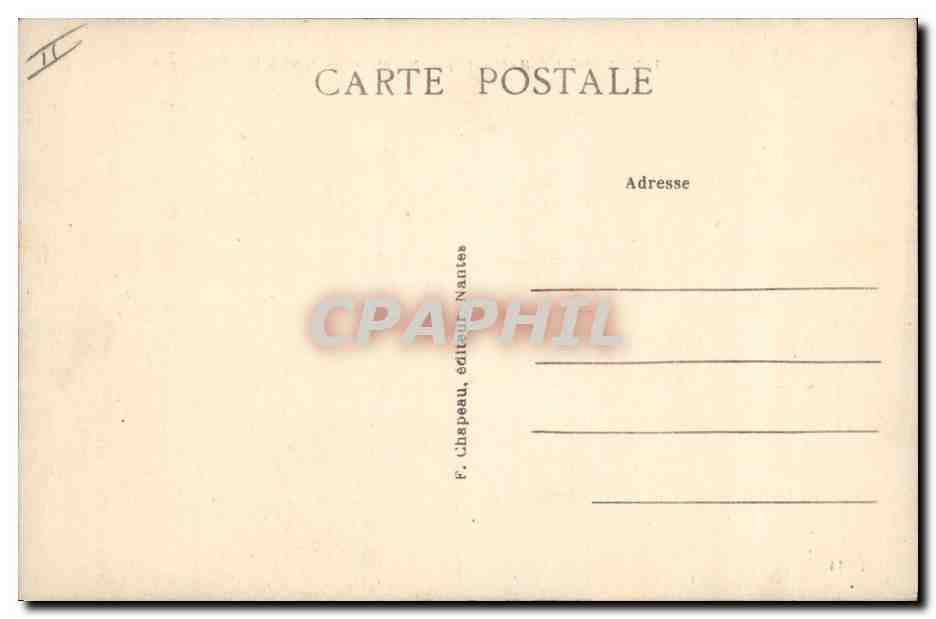 CPA Folklore Marais Salants vers le Mont Esprit Le Croisic — Rückseite