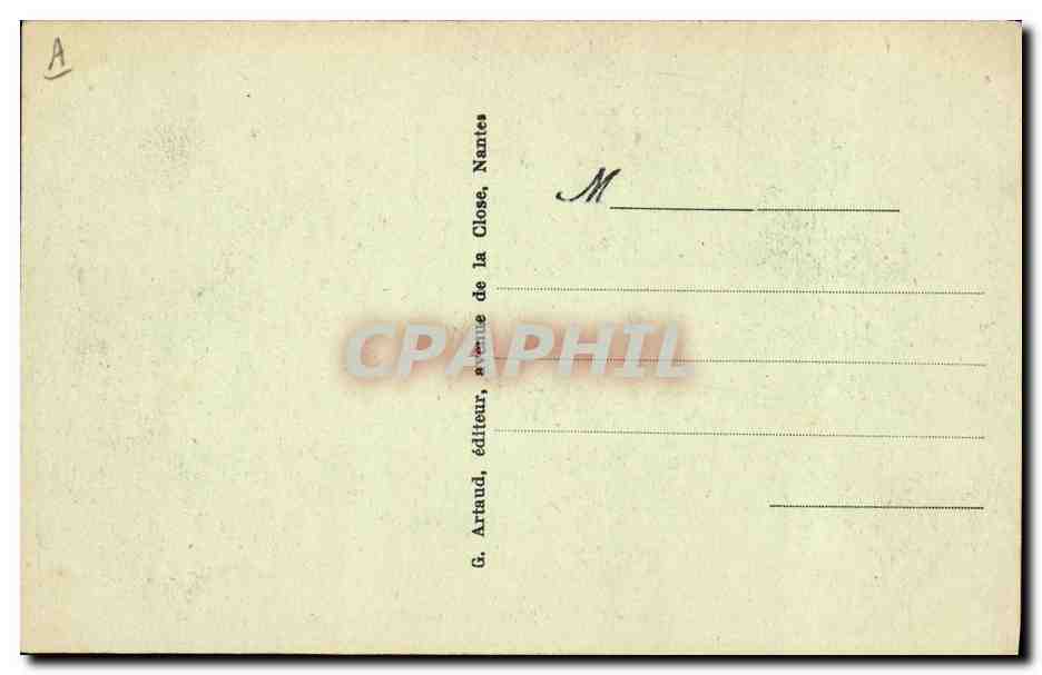 Le Pouliguen - Marais salants et paludiers au travail — G. Artaud, éditeur, Nantes — Verso