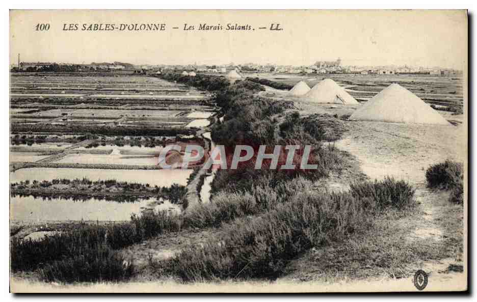 CPA Folklore Marais Salants Les Sables d'Olonne
