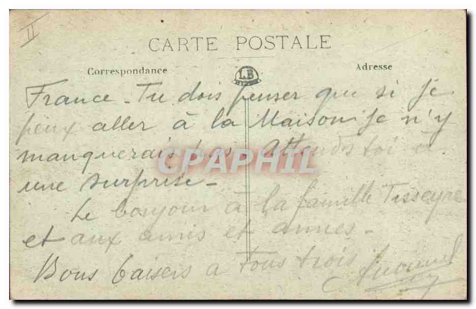 CPA Banque Caisse d'Epargne Dijon — Rückseite