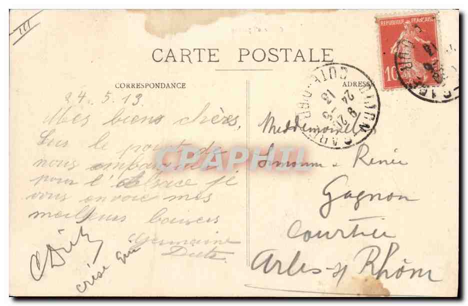 CPA Banque Caisse d'Epargne Dijon — Rückseite