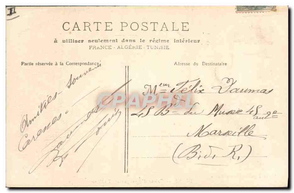 CPA Banque Digne Caisse d'Epargne et Theatre — Rückseite