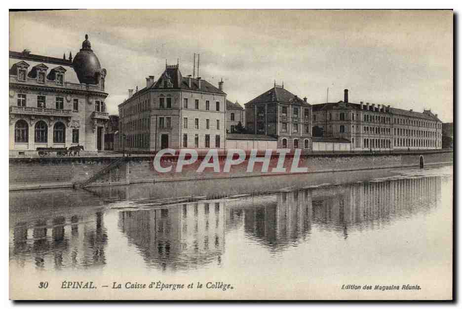 CPA Banque Epinal La Caisse d'Epargne et le college 