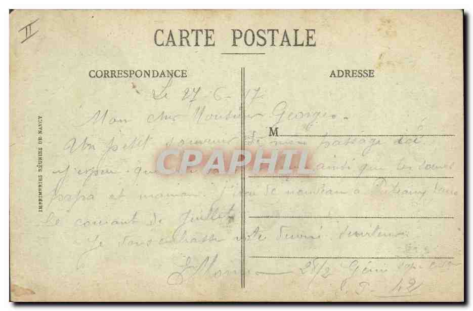 CPA Banque Epernay Eglise Notre Dame Caisse d'Epargne  — Rückseite
