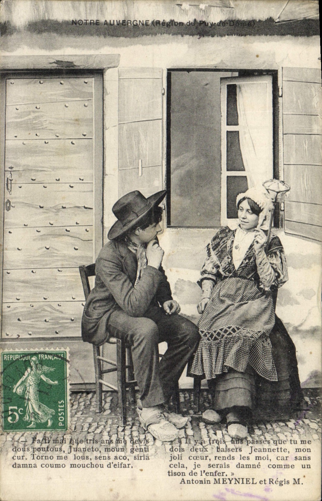 CPA Folklore Auvergne 