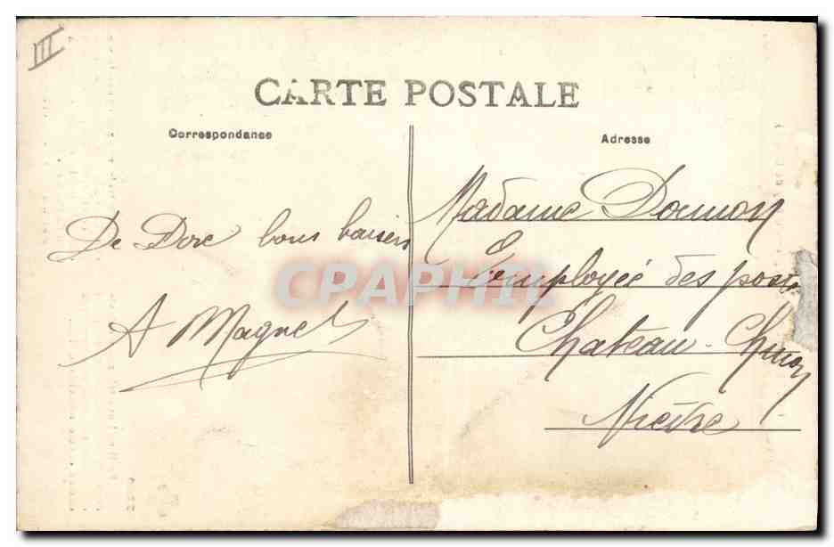 CPA Folklore Auvergne  — Verso