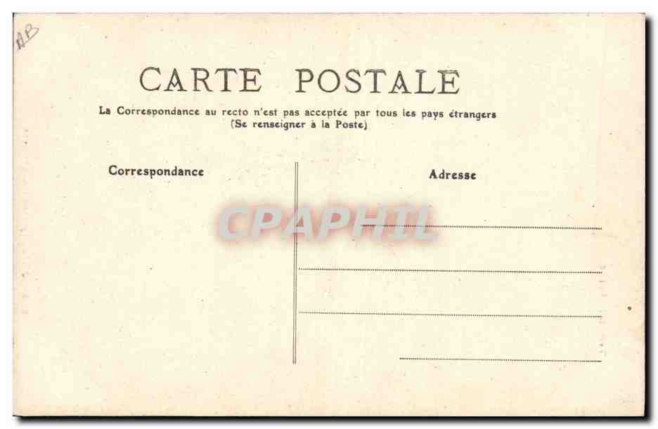 CPA Folklore Jeune paysanne Bourbonnaise — Verso