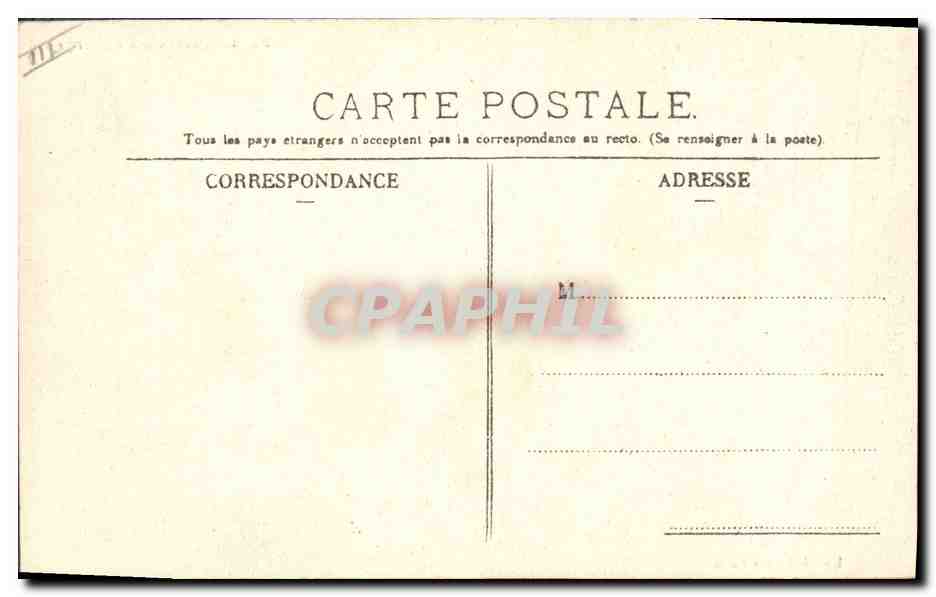 CPA Folklore Auvergne La bourree — Rückseite