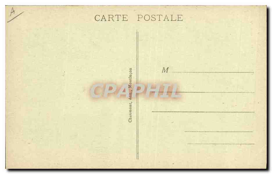 CPA Folklore Jeune Bourbonnaise des environs de Montlucon — Verso