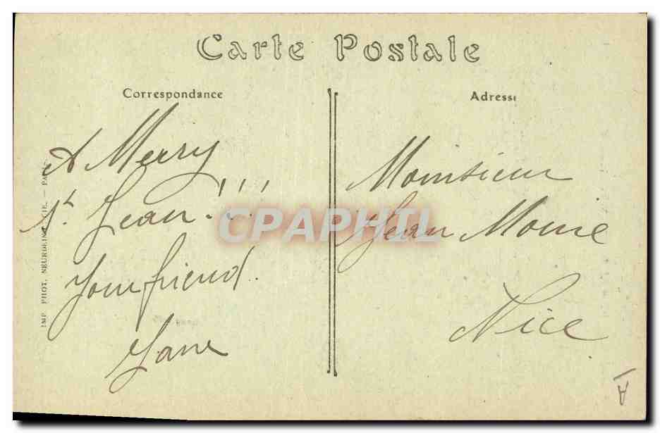 CPA Folklore Bourbonnais Une fermiere — Verso