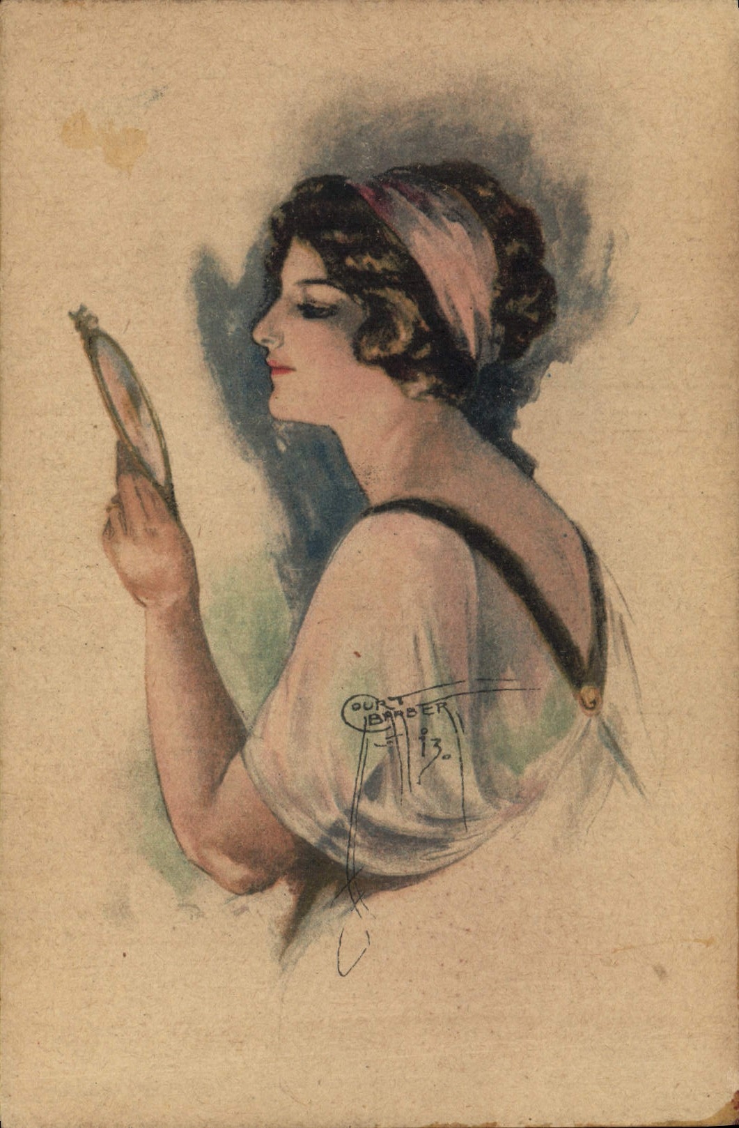 CPA Fantaisie Illustrateur Femme