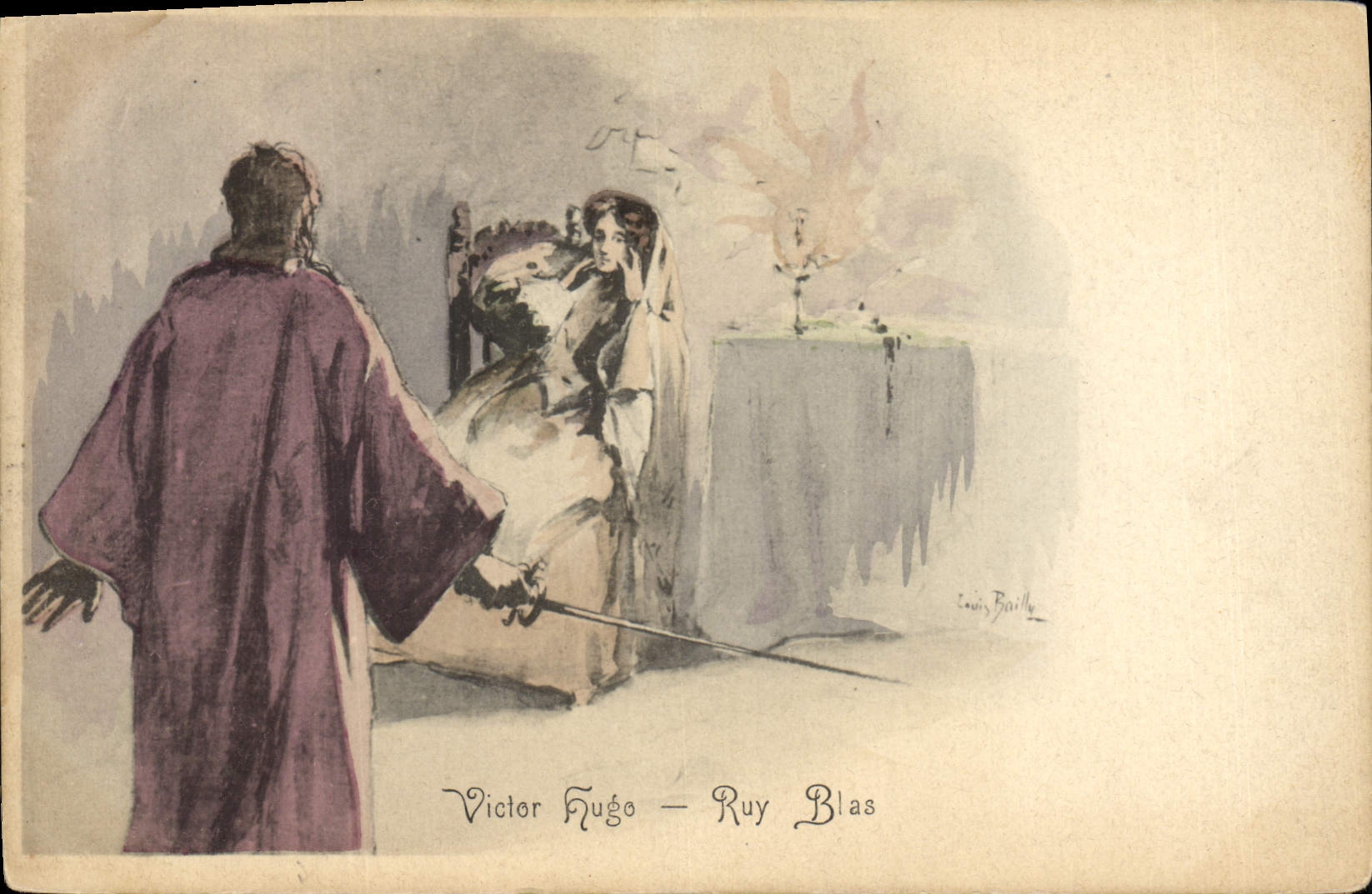 CPA Fantaisie Illustrateur Victor Hugo Ruy Blas
