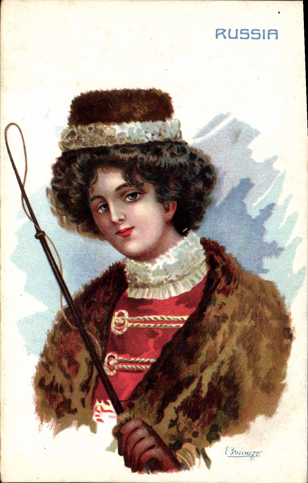 CPA Fantaisie Illustrateur Russia Russie
