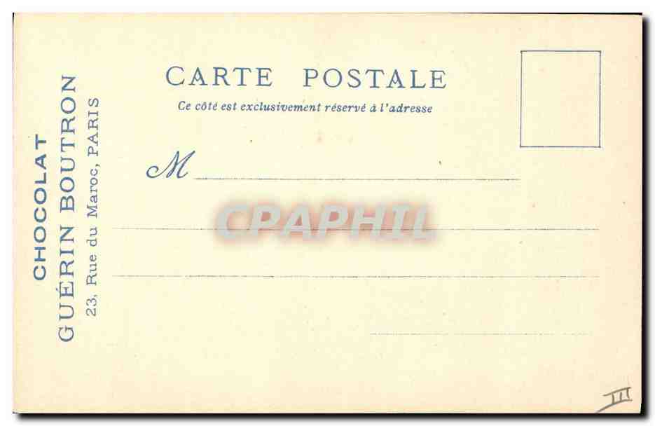 Église Saint-Julien des Méne triers — Le Vieux Paris — Chocolat Guérin-Boutron — Achterkant