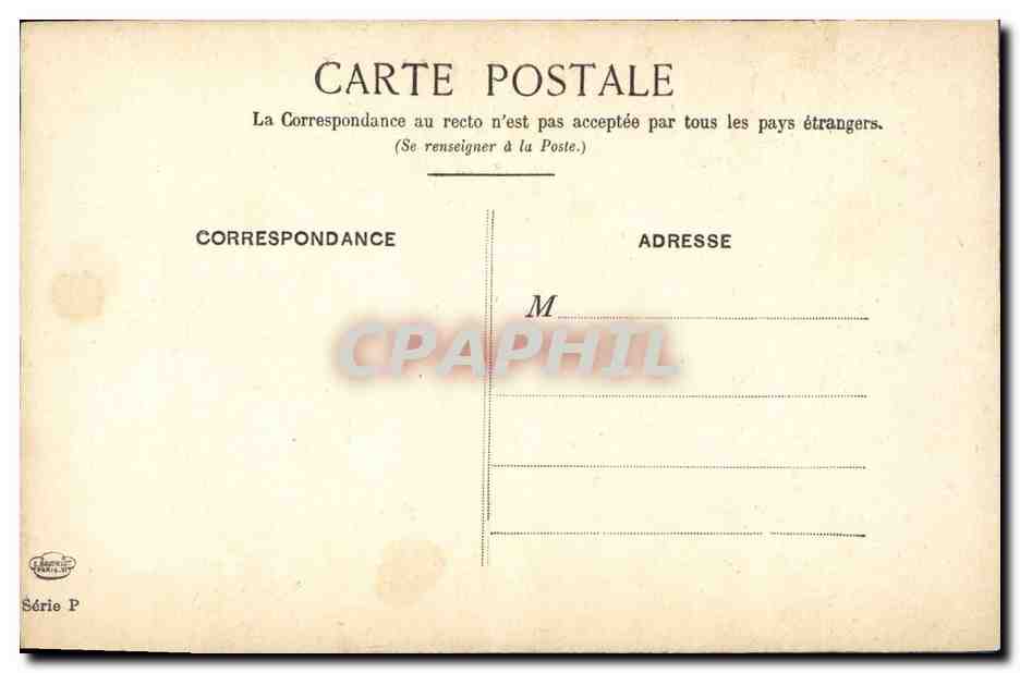 CPA Le Vieux Paris La tour de Nesle — Rückseite