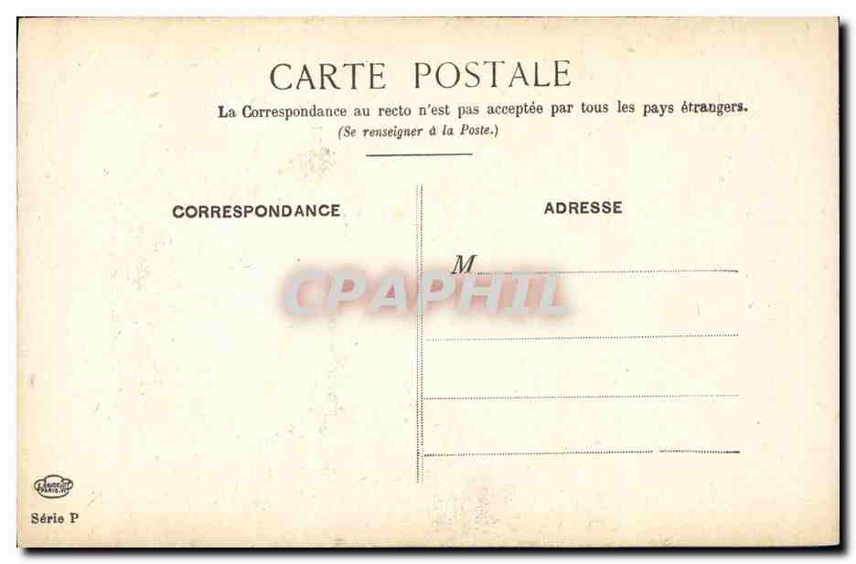 CPA Le Vieux Paris La recluse du cimetiere des innocents — Rückseite