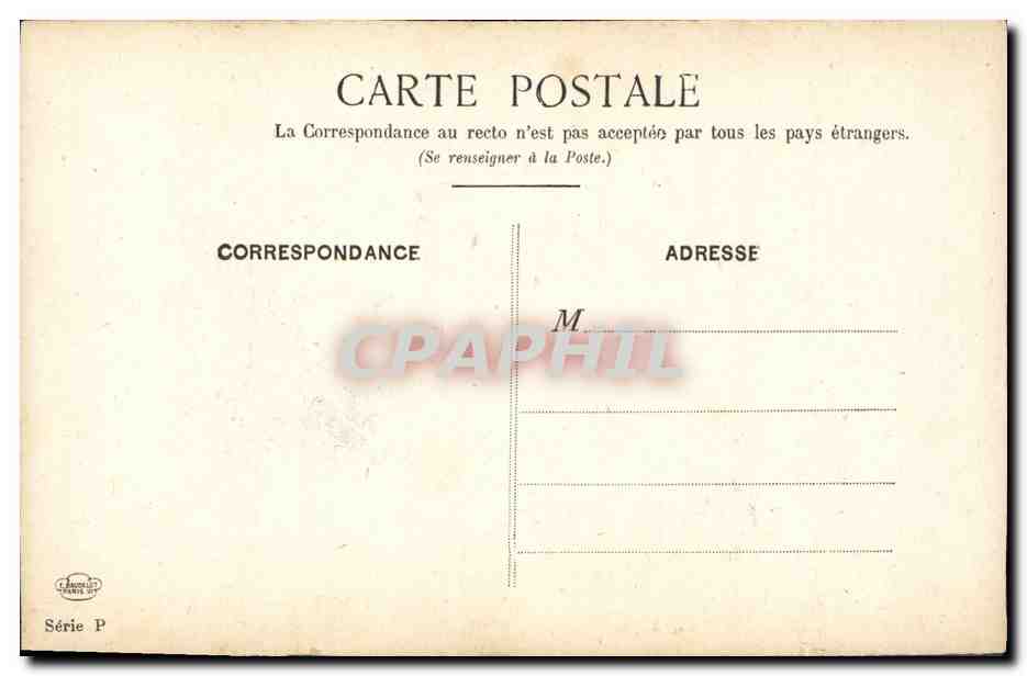CPA Le Vieux Paris Le chevalier du guet — Rückseite