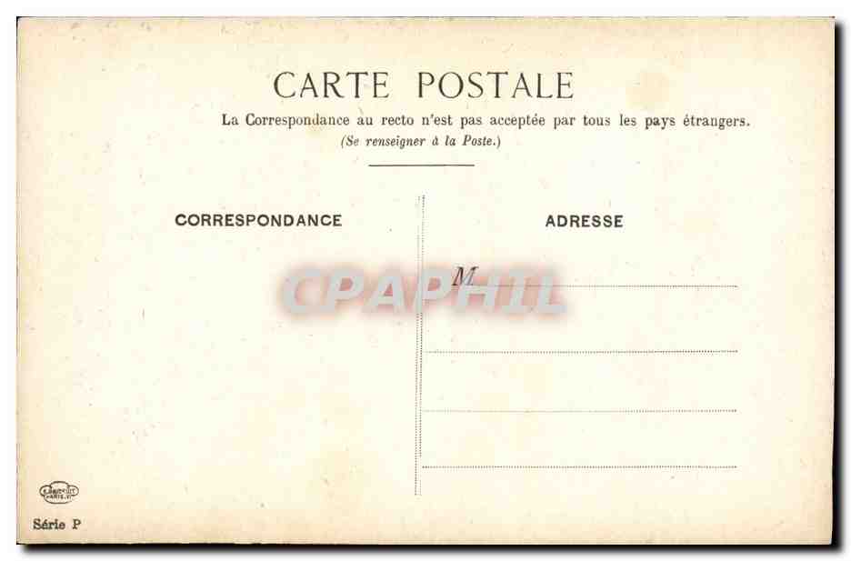 CPA Le Vieux Paris Les cagnards de l'Hotel Dieur — Rückseite