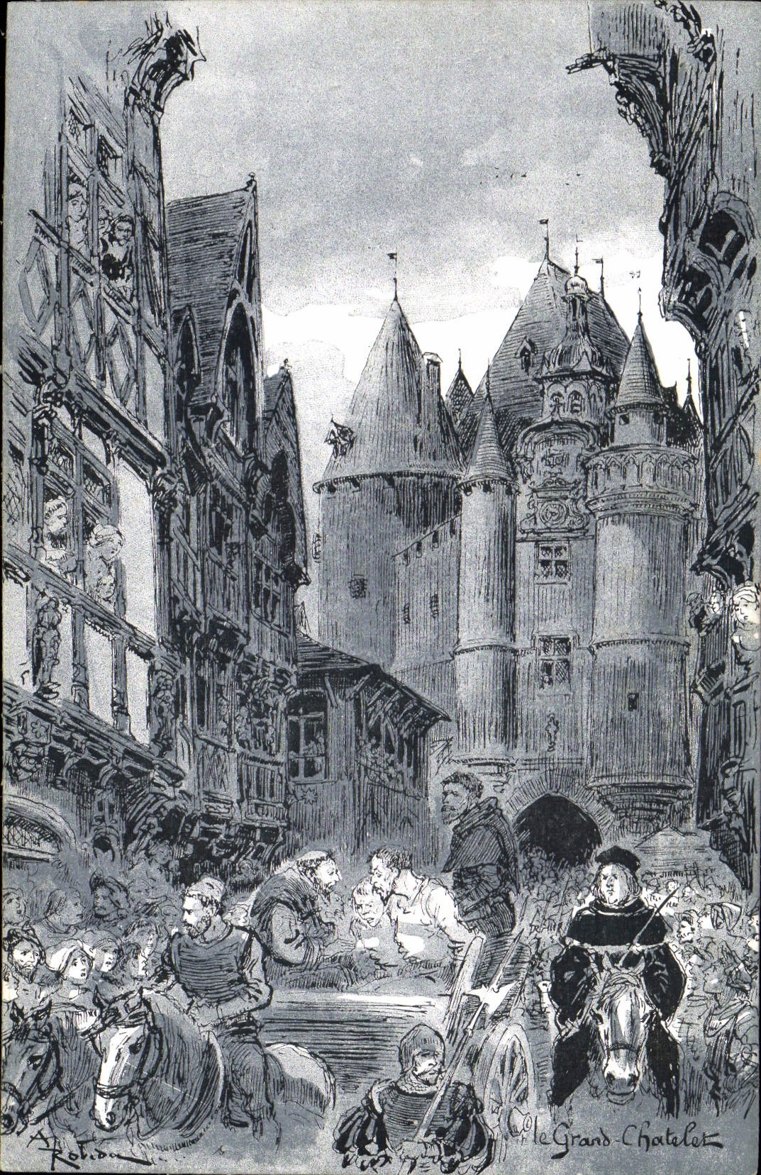 CPA Le Vieux Paris Le grand chatelet