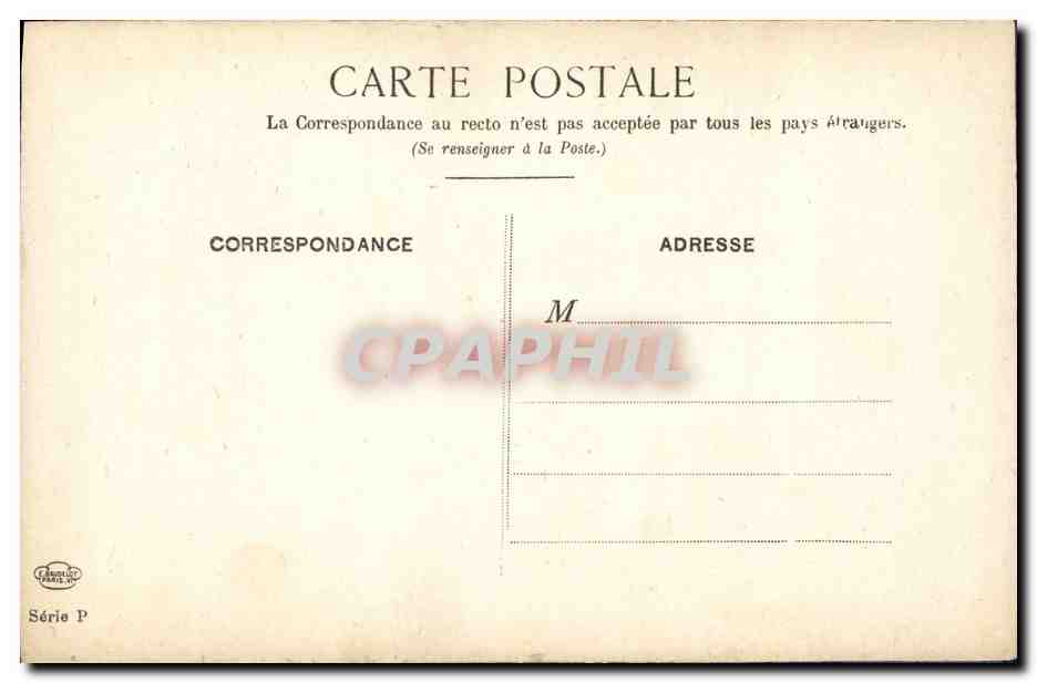 CPA Le Vieux Paris Le grand chatelet — Rückseite