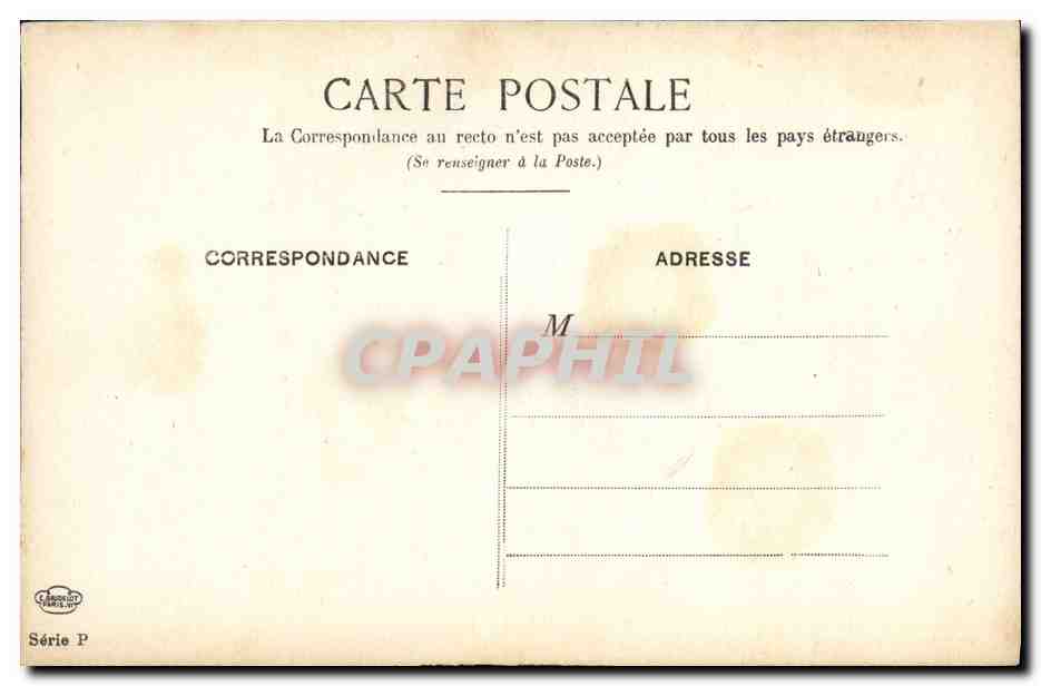 CPA Le Vieux Paris Montfaucon — Rückseite