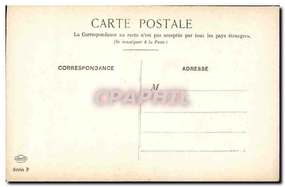 CPA Le Vieux Paris Quartier des Etudes Sirene — Rückseite