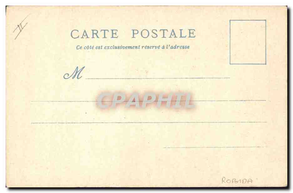 Die Sesselträger — Weltausstellung 1900 — Robida — Rückseite