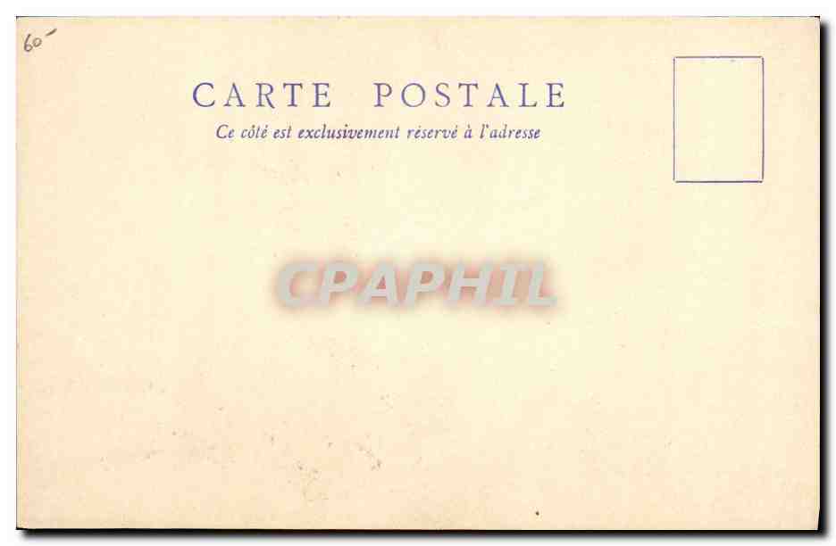 Weltausstellung von 1900. Alt-Paris. — Illustration von P. Robina — Die Post des G² Châtelet — Rückseite