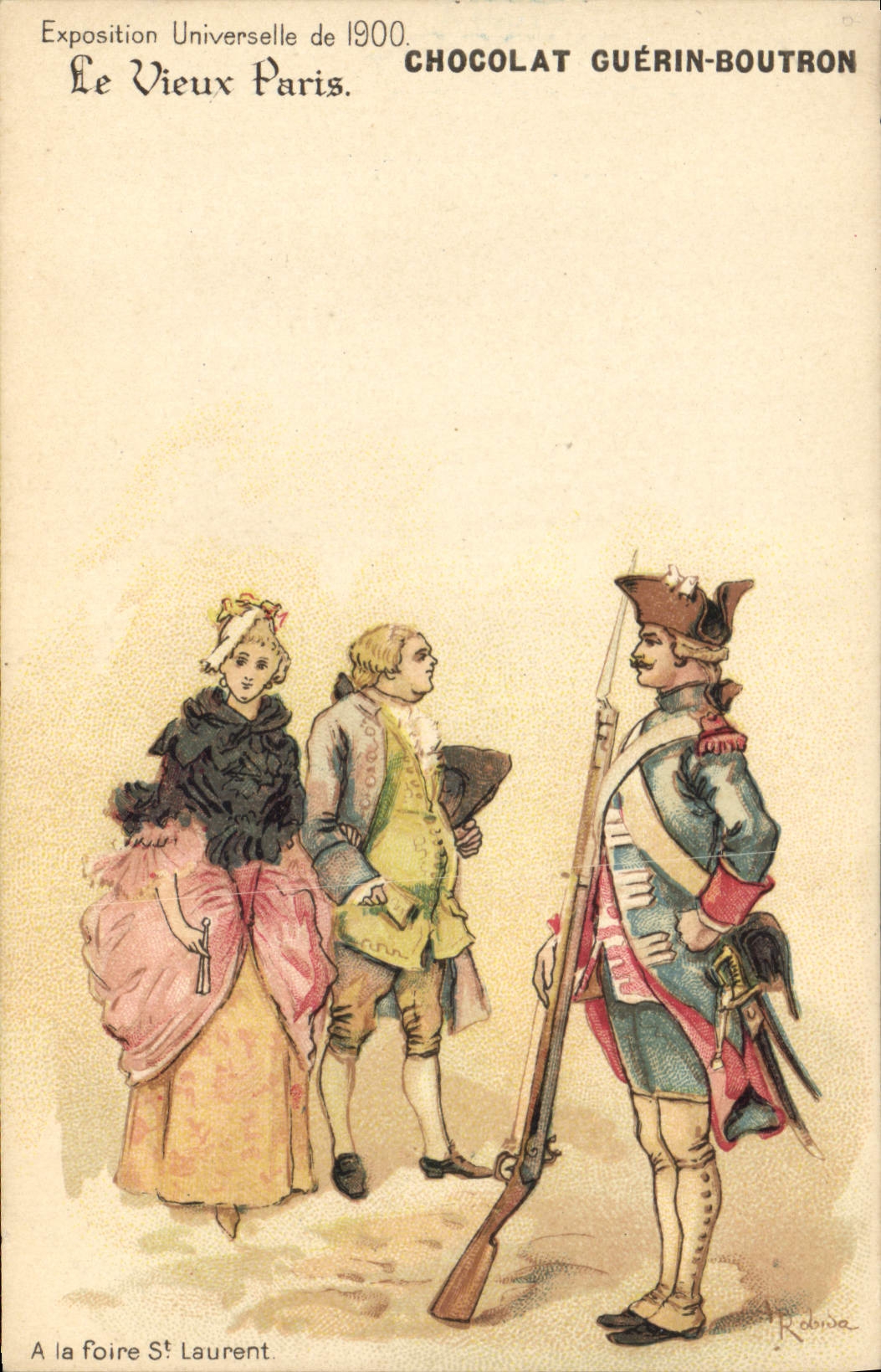 Le Vieux Paris — Exposition Universelle de 1900 — Chocolat Guérin-Boutron