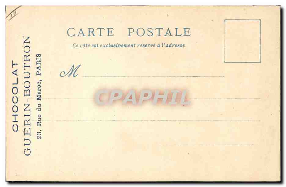 Le Vieux Paris — Exposition Universelle de 1900 — Chocolat Guérin-Boutron — Reverso