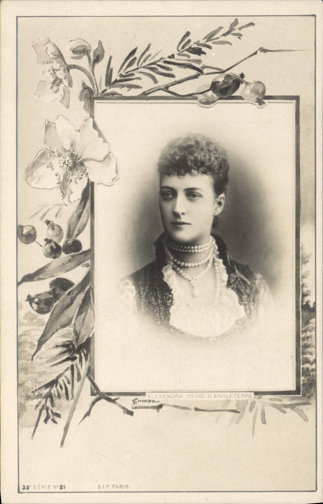 Alexandra, Reine d'Angleterre — portrait — S.I.P. Paris, Série N°21
