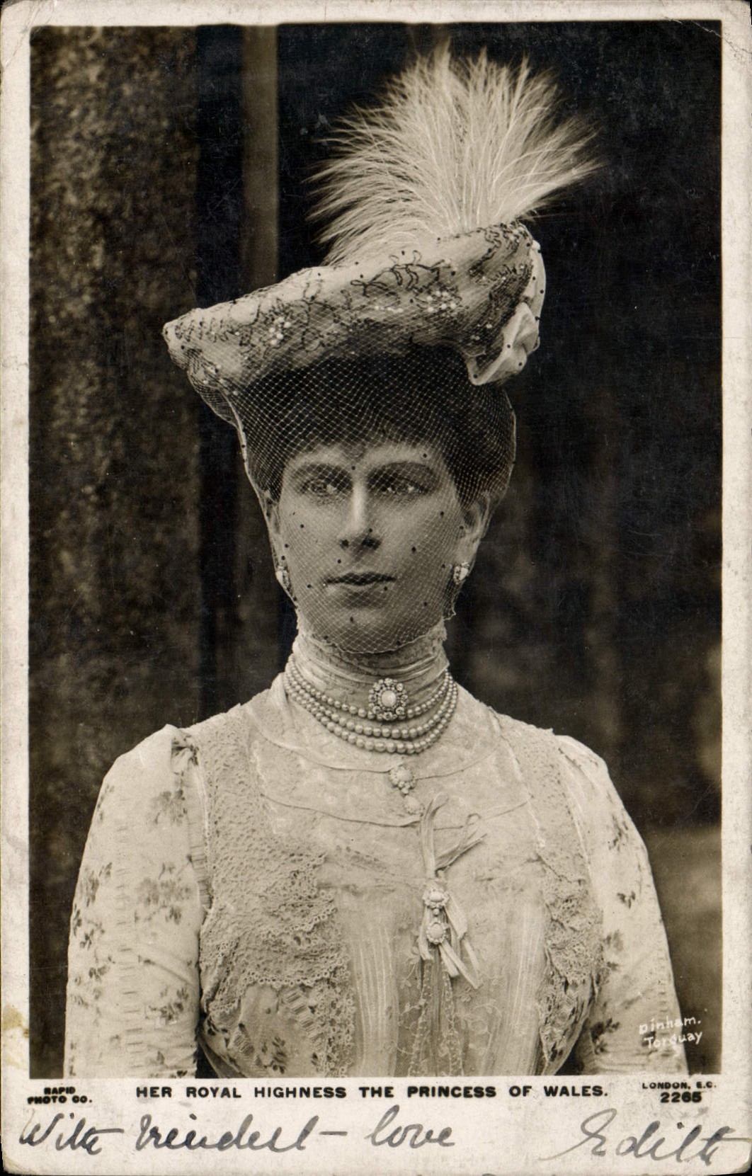 CPA Her Royal highness the princess of Wales