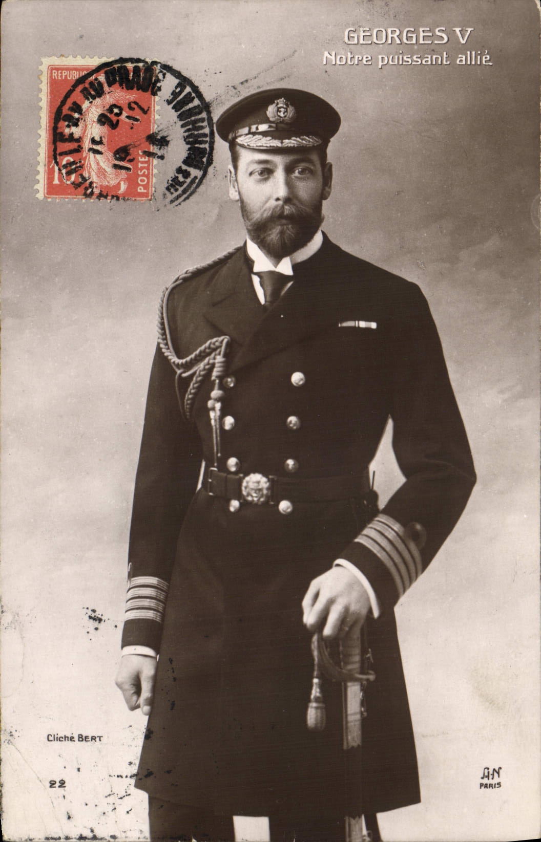 George V — Notre puissant allié — Cliché Bert, Paris
