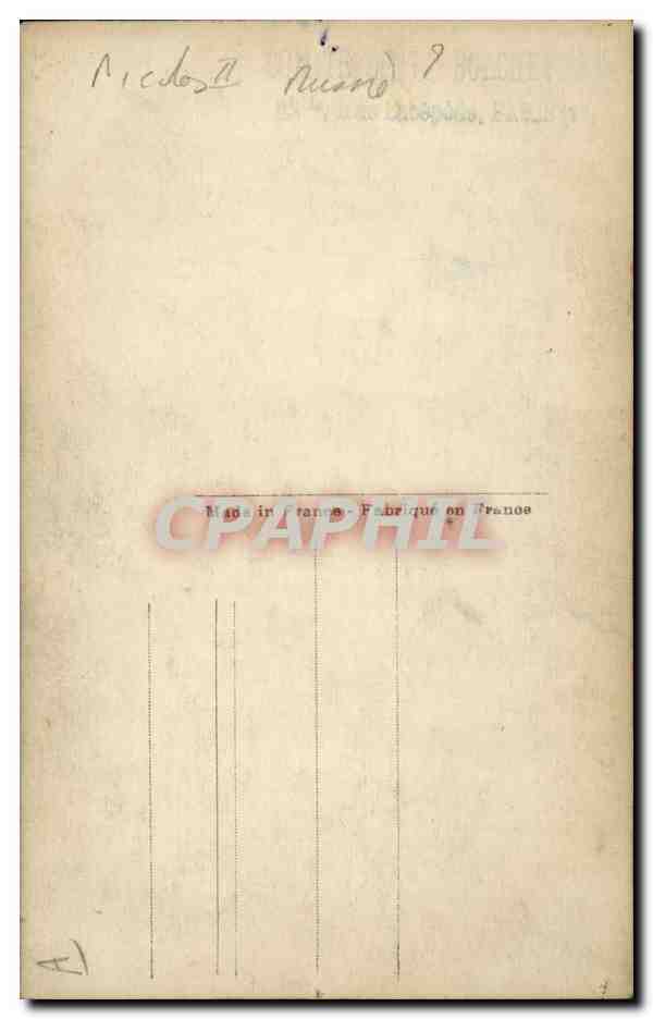 CPA Nicolas II Russie Russia — Verso