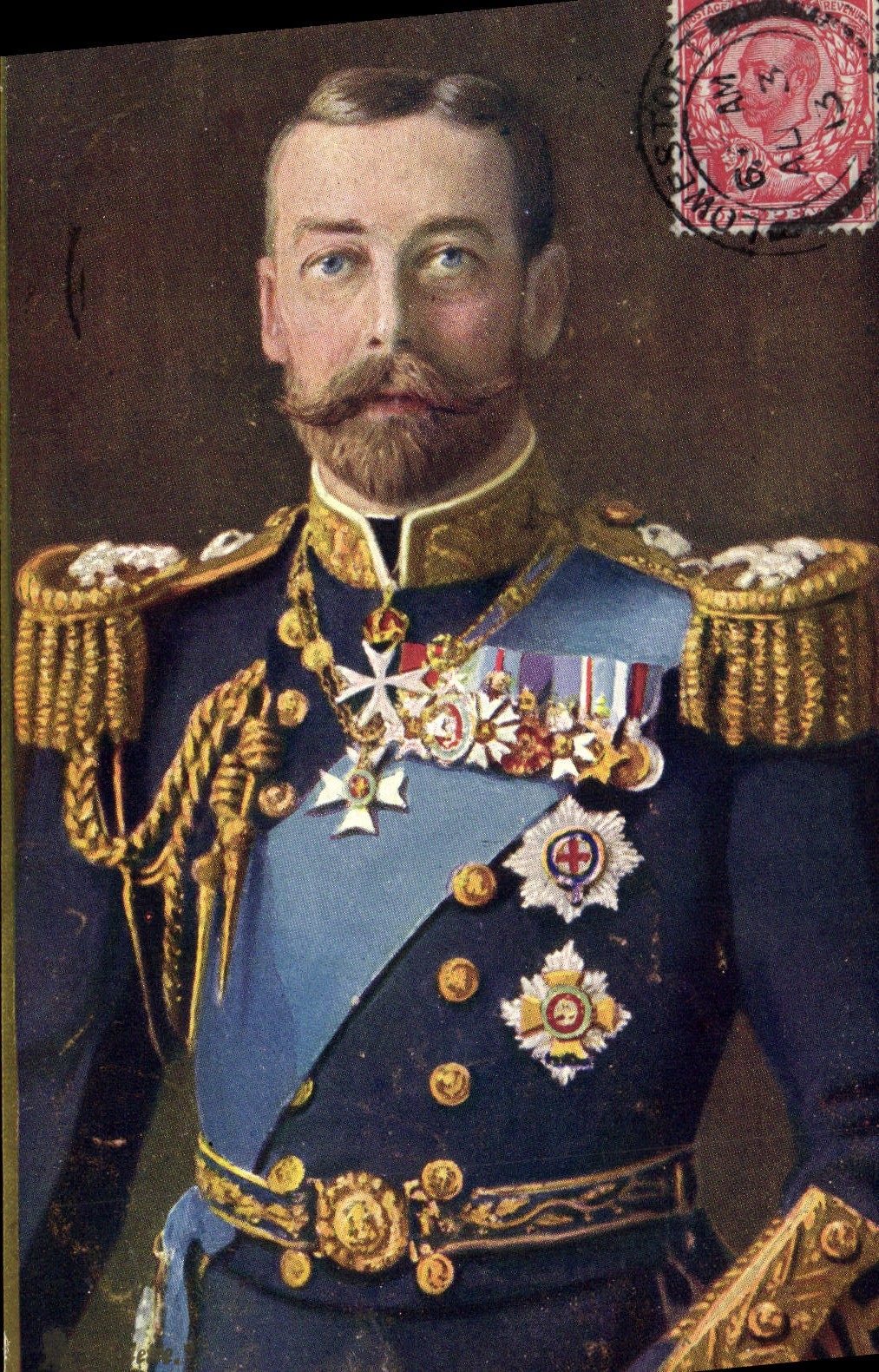 Portrait de George V — roi d'Angleterre et d'Irlande — éditeur Tuck's Post Card