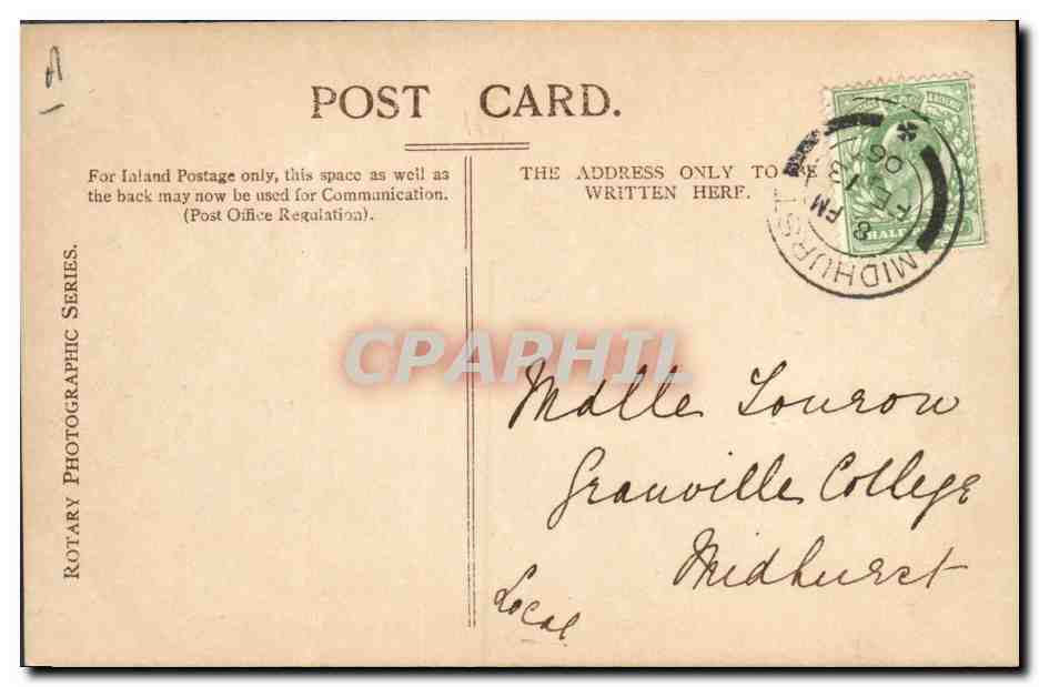 La princesse de Galles et ses enfants — Rotary Photo, E.C. — n° 272 B — Reverso