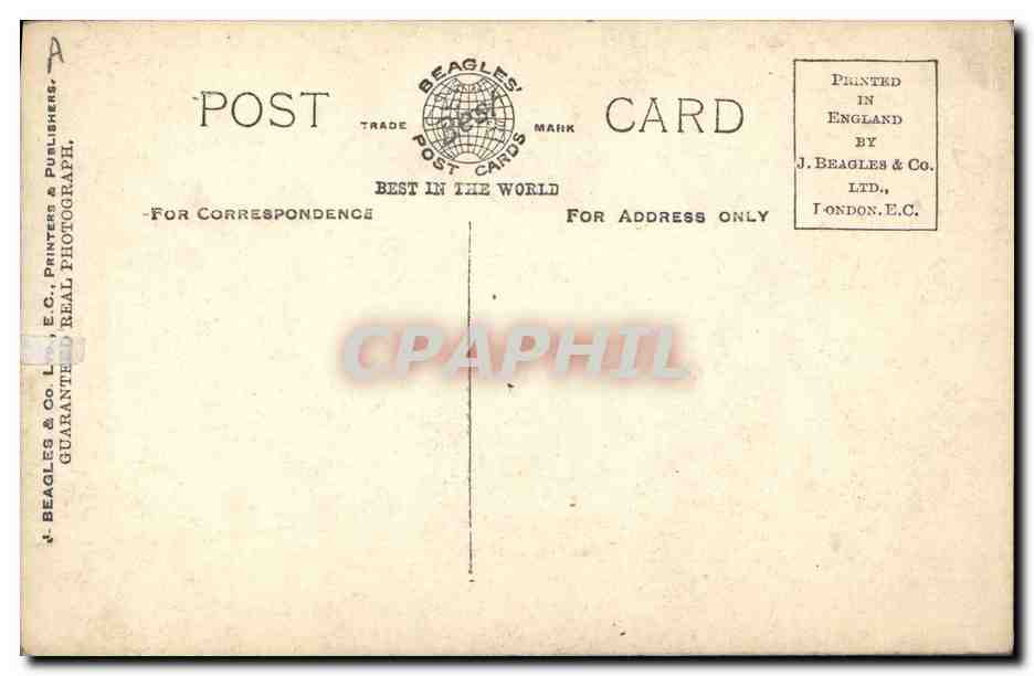 H.R.H. Princess Mary — portrait en buste — Beagles' Postcards n°532 E. — Reverso