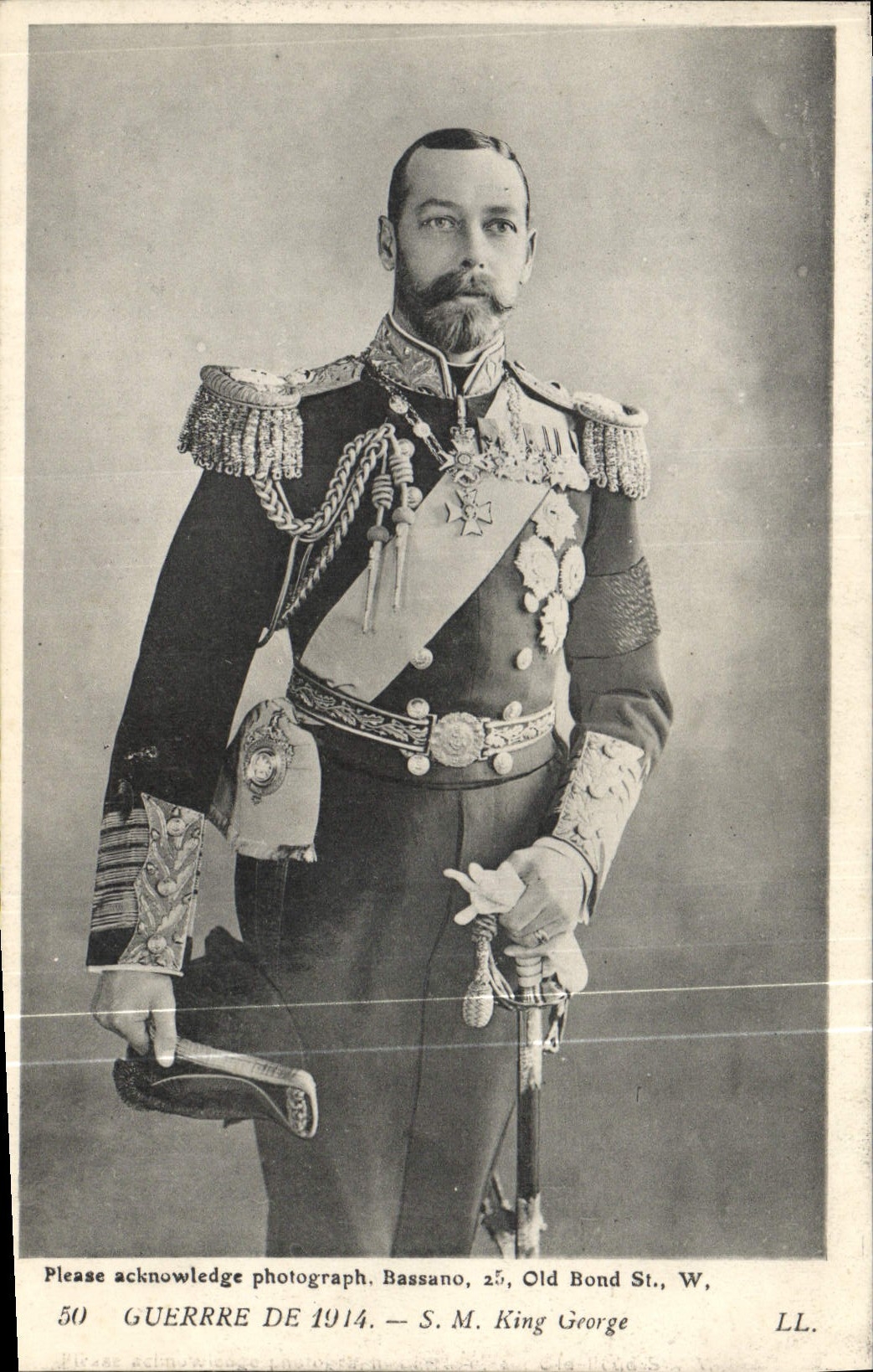S.M. King George — Guerre de 1914 — Bassano, 25, Old Bond St., W.
