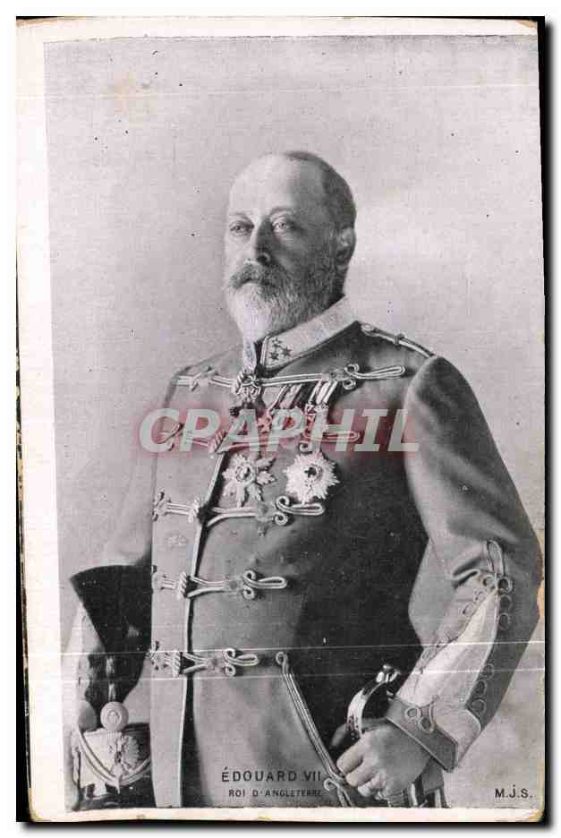 Édouard VII — Roi d'Angleterre — M.J.S.