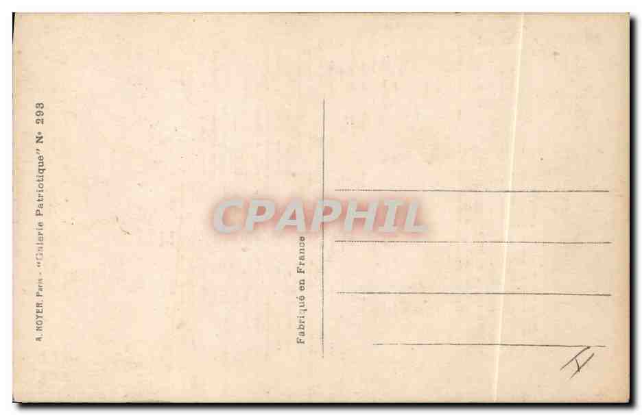 CPA Militaria Medaille La France reconnaissante Marianne — Rückseite