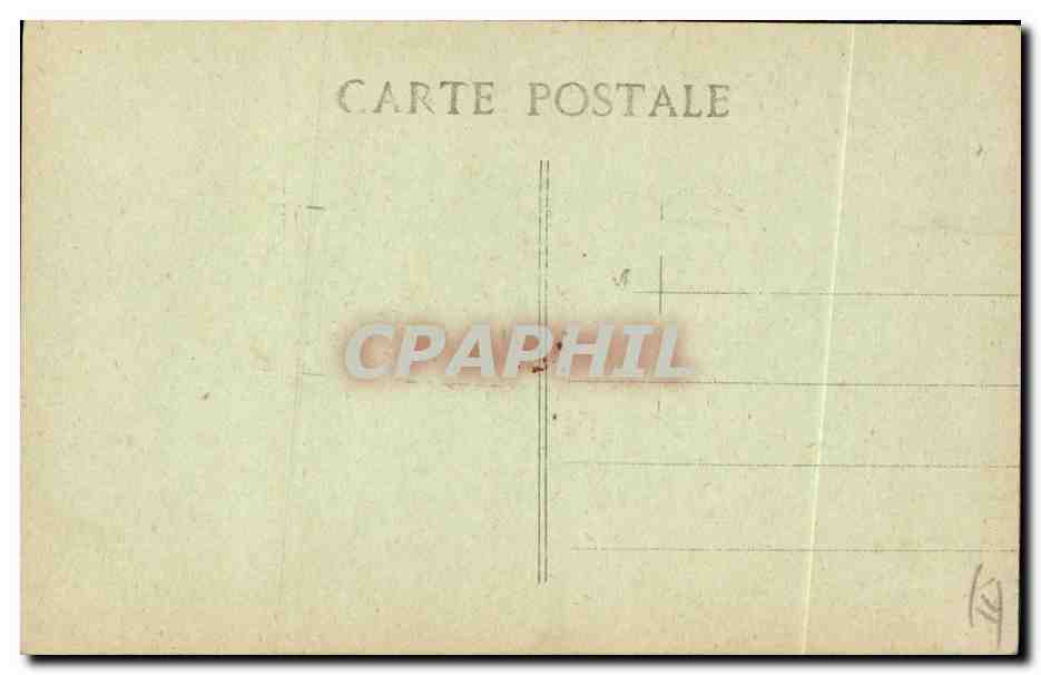 CPA Militaria Medaille d'embusque  — Verso
