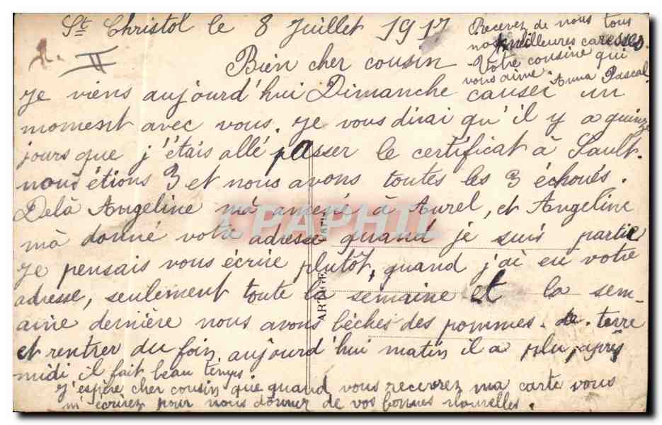 CPA Militaria Medaille Laurier Fleur de gloire Soldat — Rückseite