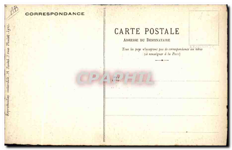 CPA Militaria Medaille Honneur aux braves (dessin a la main) — Rückseite