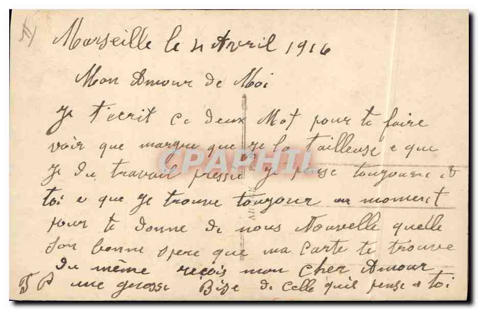 CPA Militaria Medaille Femme La croix du coeur — Rückseite
