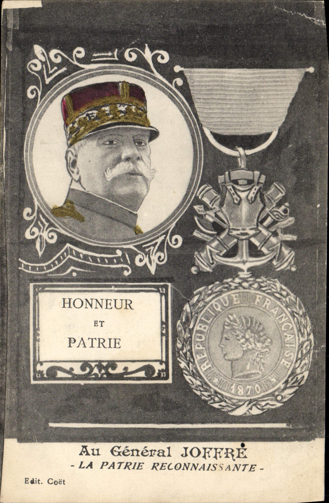 Général Joffre — Honneur et Patrie — Edit. Coët