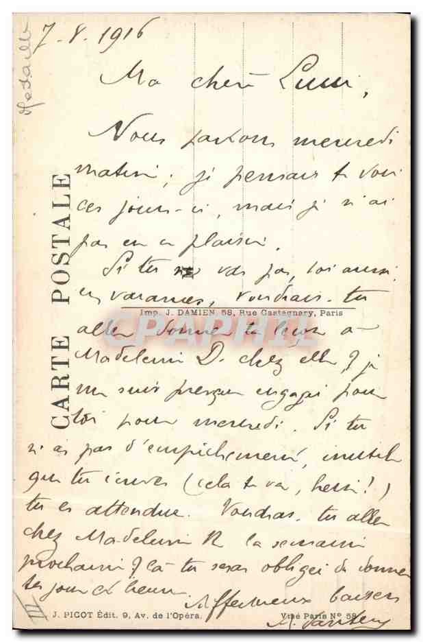 CPA Militaria Medaille Enfants — Rückseite